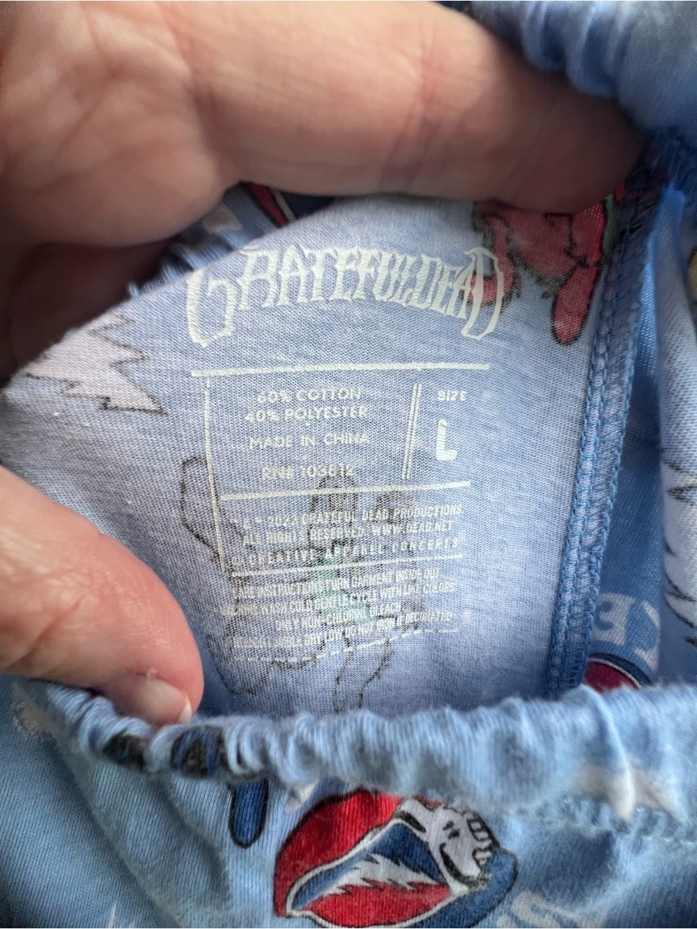 Grateful Dead Dancing Bears & Stealies Pajama Set - Picture 6 of 6